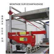 BRAS TOURNANT KST 600 KG POTENCE LEVAGE PALAN TREUIL